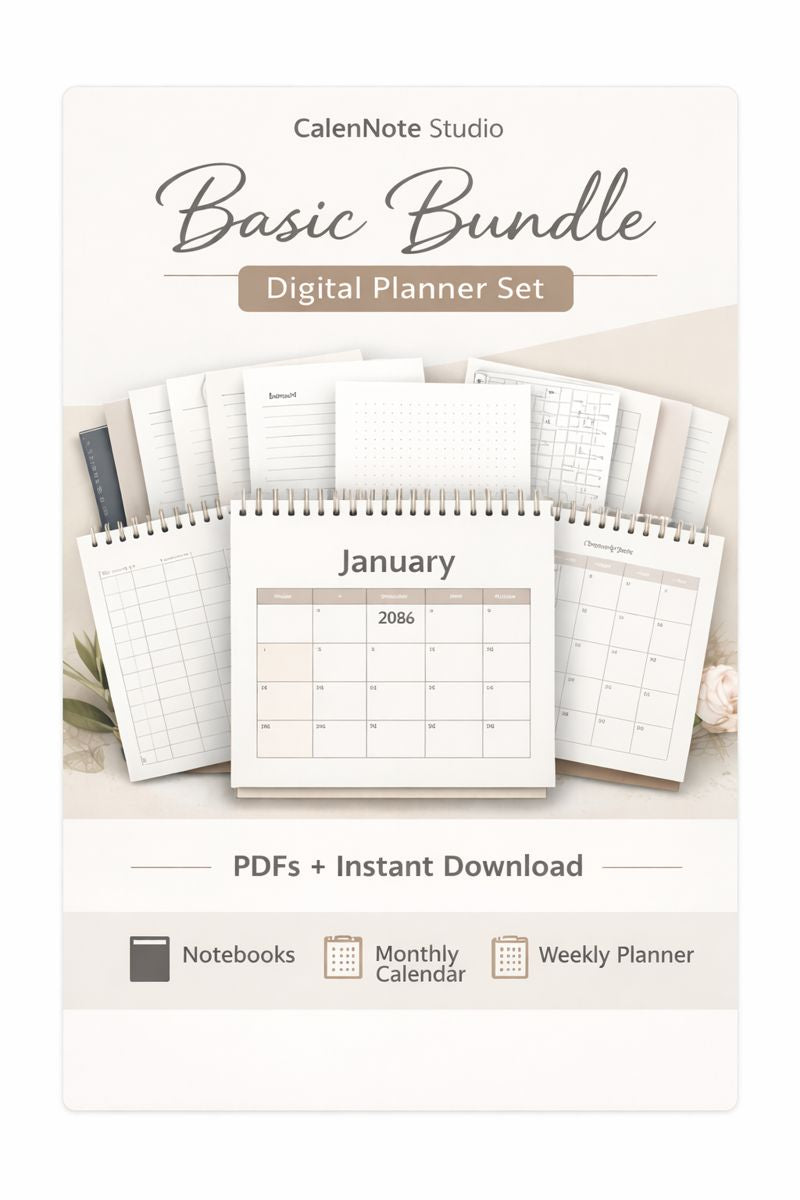 Basic Bundle – Digital Planner Set