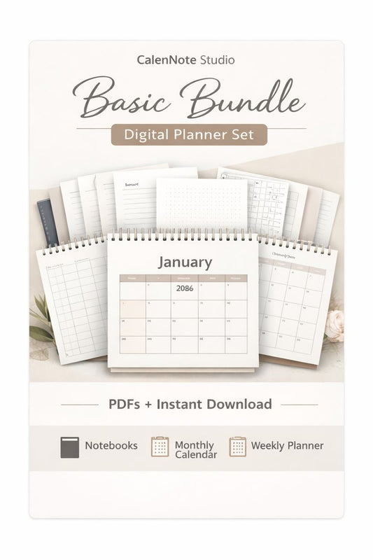 Basic Bundle – Digital Planner Set